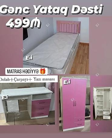 pol taxta: Qız üçün, Yeni, Təknəfərlik çarpayı, Yazı masası — 1