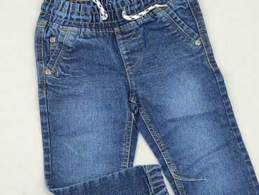 jeans kombinezon: Spodnie jeansowe, Pepco, 2-3 lat, 98, stan - Bardzo dobry