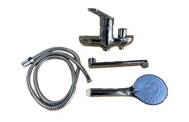 Çanaqlar, tülpanlar: Duş qarışdırıcısı və aksesuar dəsti - Tək qollu, divara quraşdırılan