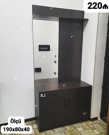 mini skaf: Dəhliz üçün qarderob-komod dəsti - Ölçü: 190 x 80 x 40 sm (şəkildə — 1