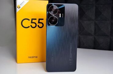 Realme: Realme C55, Новый, 128 ГБ, цвет - Черный, 2 SIM