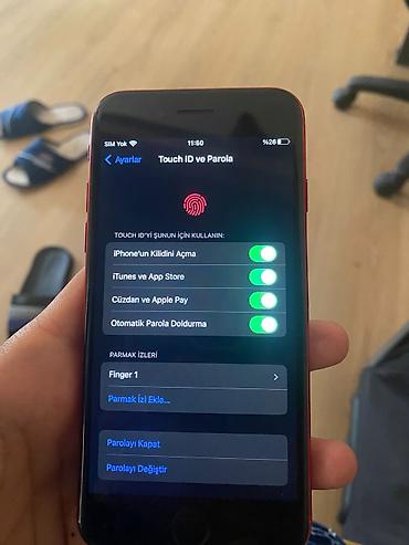 iphone 8 case: IPhone 8, Qırmızı, Barmaq izi — 3