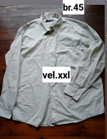 Personal Items: Shirt Long sleeves, 2XL (EU 56), color - Brown