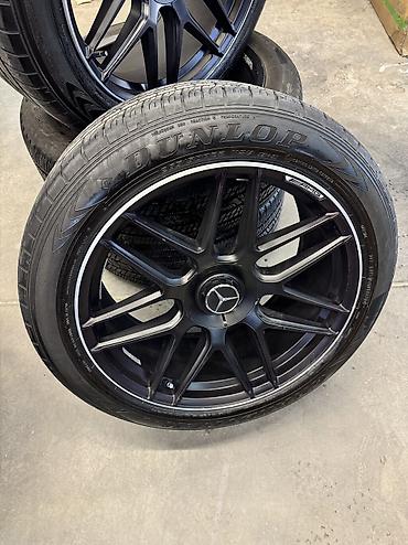 шина к5: Комплект колес для Mercedes-Benz (реплика AMG), черные матовые — 4