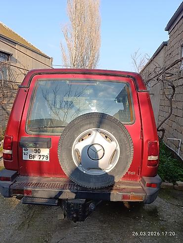 turbo az zil dizel: Land Rover Discovery I, qırmızı rəng, 5 qapı, 7 yerlik salonlu SUV — 1
