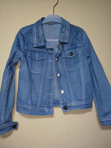 paket garderobe za devojcice: Teksas jakna, 122-128