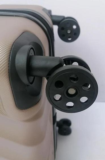 Putni koferi i torbe: Tvrdi kofer na točkićima – zlatno/bež - Materijal: čvrsta — 2