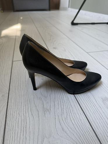 туфли: Классические женские лодочки Nine West - Цвет: черный - Материал — 1
