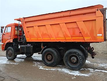 Аренда самосвала: Самосвал КАМАЗ, оранжевого цвета, колесная формула 6x6 (трехосный) — 4