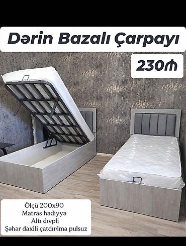 Dərin bazalı çarpayı – 200x90 sm. - Geniş bazalı saxlama bölməsi, asan lalafo.az -da Dərin bazalı çarpayı – 200x90 sm. - Geniş bazalı saxlama bölməsi, asan