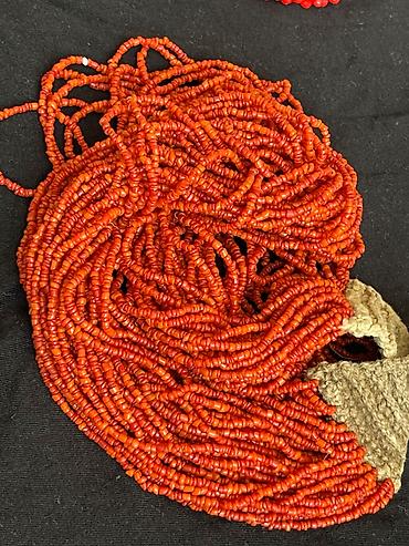 Бусы: Коралловый бисер, продаю много разных винтажных украшений, бус с — 1