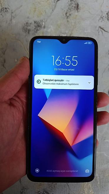 telefon alis satis: Redmi 9T, 64 GB, rəng - Qara, Barmaq izi — 2