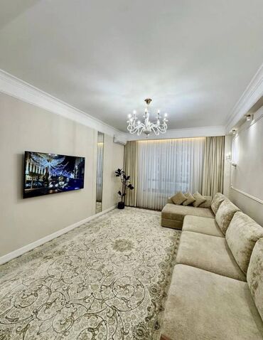 асанбай дом: 3 бөлмө, 104 кв. м, Элитка, 11 кабат, Евроремонт