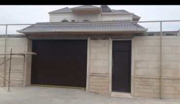 Qaraj darvazaları: Dəmir Qaraj darvazası, Seksional, Avtomatik, rəng - Qəhvəyi, Qapı ilə — 8