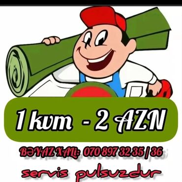 Başqa xidmətlər: Salam.xalca yuma sirketine fircani yeni yuma aparatini isleden