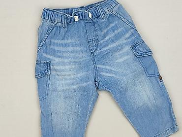 koszule moro: Spodnie jeansowe, H&M, 9-12 miesięcy, stan - Bardzo dobry — 1