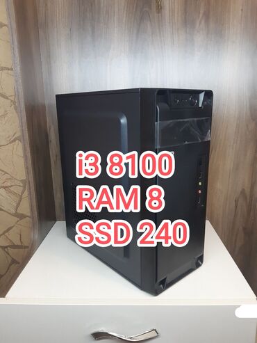 planşet qiymətləri: Core İ3 8100 3.6 Ghz Plata H310 RAM 8 GB DDR4 SSD 240 ✅ 250 azn Son
