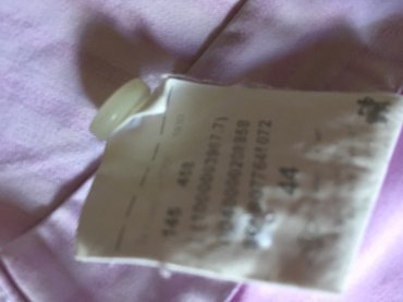 Košulje: Muška košulja br. 44, bela sa diskretnim nežno roze prugicama, dug — 4