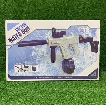 Игрушки: Водомёты на аккумуляторе/электрический автоматы/пистолеты с 2мя — 4