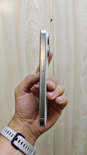 буу принтер: IPhone 15 Pro, Колдонулган, 256 ГБ, Күмүш, Куту, Бөлүп төлөө менен, 84 % — 10