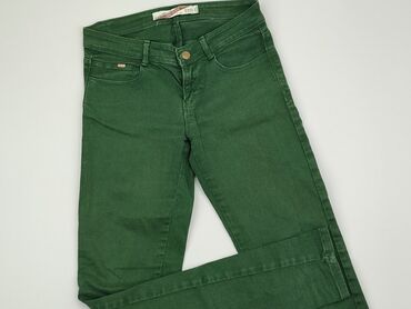 zielone cekinowe spódnice: Jeansy, Zara, XS, stan - Dobry