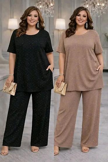 Kompleti: Ženski komplet za svečane i svakodnevne prilike – plus size - — 1