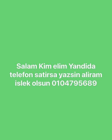 Elan: İşlək vəziyyətdə mobil telefon axtarışı Təsvir: - Məqsəd