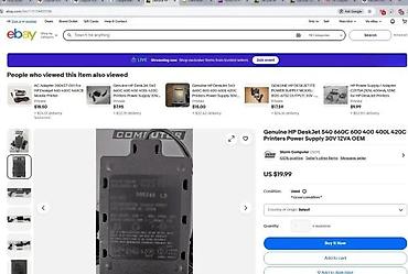 Adapteri i punjači za laptop: Original HP AC adapter/napajanje - Brend/model: Hewlett-Packard (HP) — 6