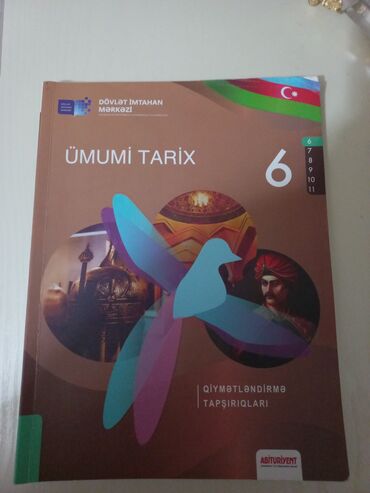 7 ci sinif ümumi tarix testleri: Ümumi tarix test kitabı 2021ci il nəşr çox az istifadə olunub yeni