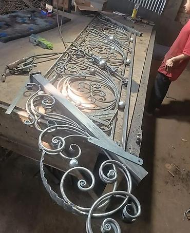 Изготовление перил: Изготовление перил Материал: Кованное железо, Наружные, Бесплатный замер — 143