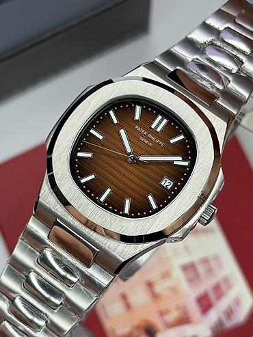 patek phlippe saat: Patek Philippe Nautilus stilində kişi qol saatı - Korpus: paslanmayan — 2