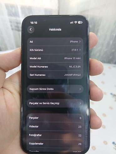 aux iphone: IPhone 13 mini, 128 GB, Qara, Face ID — 7