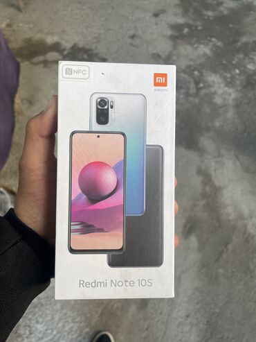 Xiaomi: Редми 10 s
Память 128гб
Косяк жок 
Коробка ✅