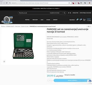 Setovi ručnog alata: PARKSIDE set za narezivanje navoja – 21 del Komplet za izradu i — 11