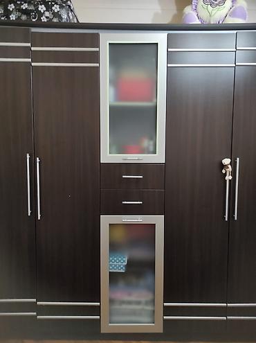mdf panel: Yataq otağı mebel dəsti - Material: tünd qəhvəyi laminat/MDF — 2