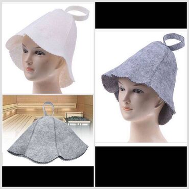 спартивный одежда: Фетровая шапочка для сауны и бани, цена за 1 шт