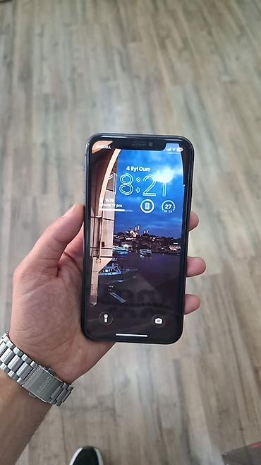 IPhone 11, 64 GB, Qara, Zəmanət, Face ID