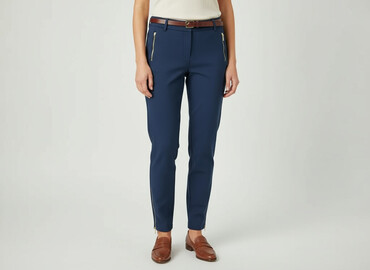 Women's Pants: Spodnie materiałowe damskie, rozmiar L