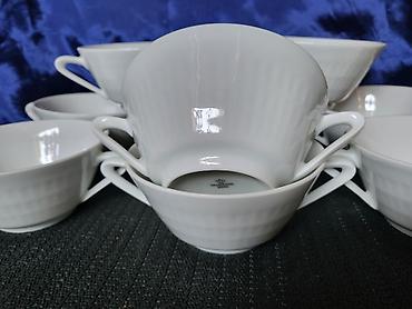 Kuhinjski setovi: Cinije za supe,corbe 9kom.1949 do 1991god.Scherzer,Bavaria. Cinije — 6