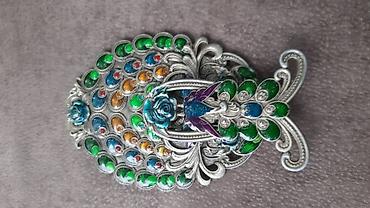 susə guzgu: Bəzəkli əl güzgüsü - Material: metal karkas, şüşə güzgü - Dizayn — 5