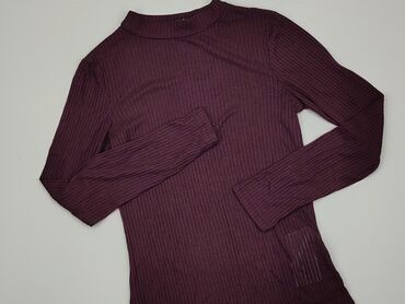 bordowa bluzki koronkowe: Sweter, Amisu, S, stan - Dobry