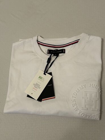 pamucne majice novi pazar: Men's T-shirt Tommy Hilfiger, M (EU 38), bоја - Bela