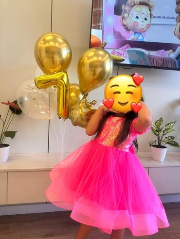 платья на осенний бал на прокат: Детское платье, цвет - Розовый