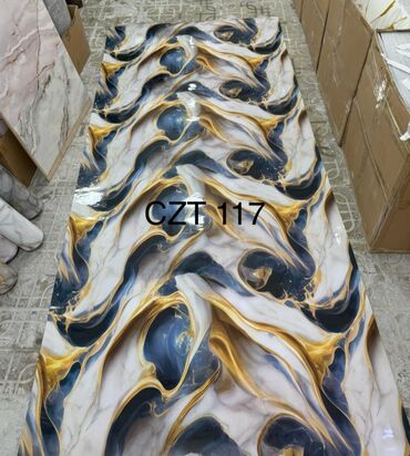 Mərmər effektli PVC panellər: Mərmər effekti verən PVC divar panelləri. 1.Arxası özü — 5