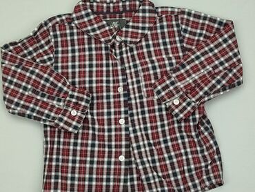 czerwona koszula w kratę: Bluzka, H&M, 12-18 m, stan - Dobry