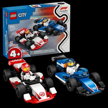 игрушечная машина: Lego City 🏙️ 60464 Гоночные автомобили F1 Williams Racing и Haas F1