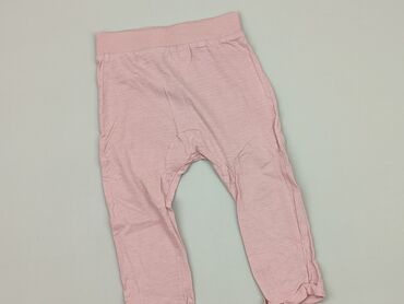legginsy z wysokim stanem bawełna: Leggings, H&M, 12-18 months, condition - Good