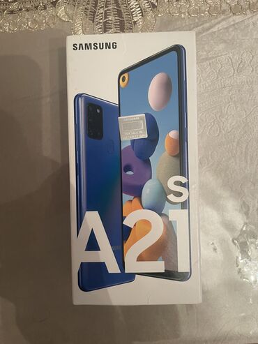 samsung galaxy a5 2018 qiymeti: Samsung Galaxy A21S, 64 ГБ, цвет - Синий, Сенсорный, Отпечаток пальца, Две SIM карты