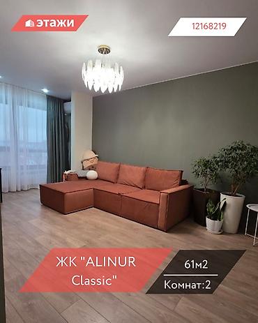 Продажа квартир: 2 комнаты, 61 м², Элитка, 8 этаж — 1