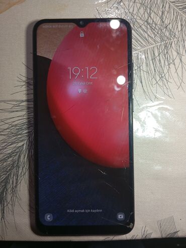 samsung a 10 's: Samsung Galaxy A02 S, 32 GB, rəng - Qara, Qırıq